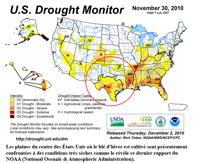 US Drought 6 dec 10 US Drought 6 dec 10